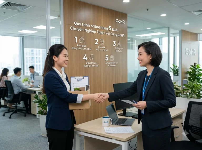 Quy trình offboarding 5 Bước Chuyên Nghiệp Tuyệt Vời Cùng GoHR
