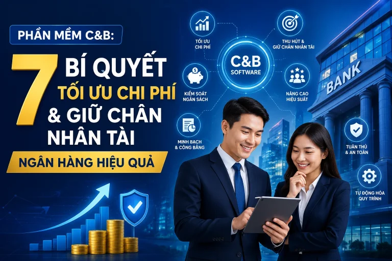 Phần mềm C&B: 7 Bí quyết Tối ưu Chi phí & Giữ Chân Nhân Tài Ngân hàng Hiệu quả